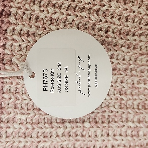 NWT Petal and Pop Striped Long Sleeve Crop Sweater - Picture 4 of 6